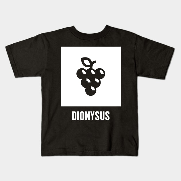 Dionysus | Greek Mythology God Symbol Kids T-Shirt by MeatMan